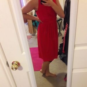 Red summer dress